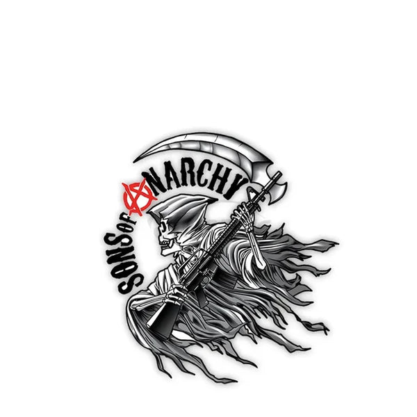 Personalized Jump Time 13 X 13 Cm Son of Anarchy Auto Parts Decal, Waterproof and Sunscreen Repair Trunk Decoration Sticker 30CM