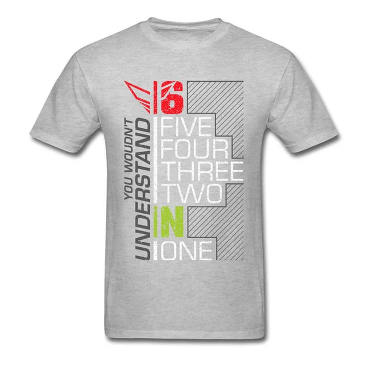 Vintage Motorcycle Gear 1N23456 Tshirt for Men Autocycle Motorbike Speedometer Personalized Print Game T Shirt Black Best Gift