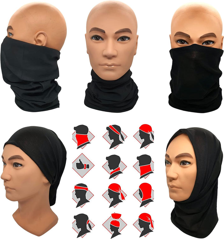 6 PCS Unisex Neck Warmer, Tube Seamless Multifunctional Balaclavas, Face Cover, Face Mask, Cycling Mask, Ski Mask, Face Snoods Headwear, Cycling Daily Wear