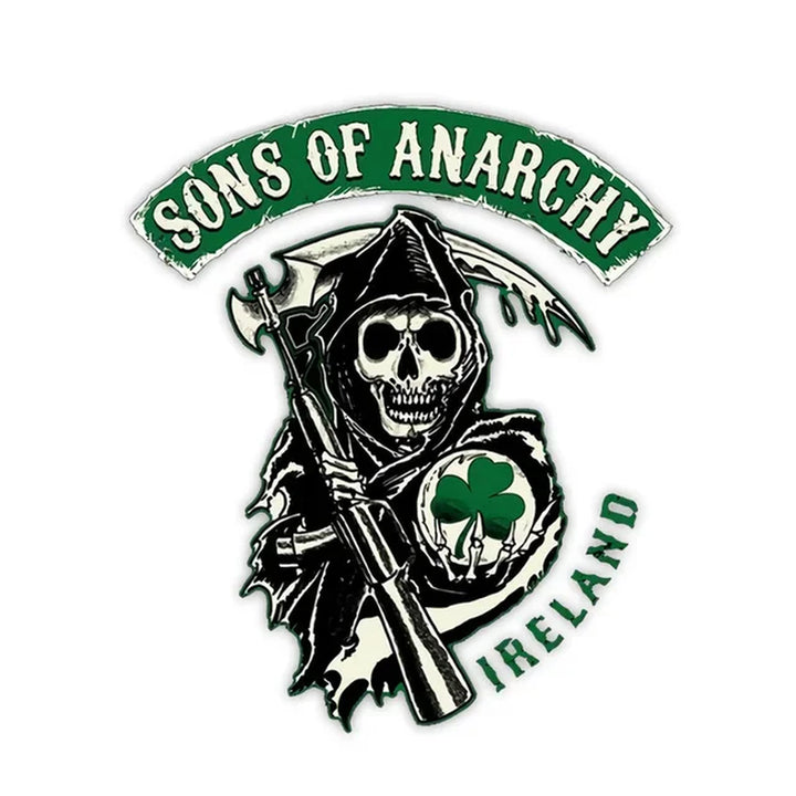 Personalized Jump Time 13 X 13 Cm Son of Anarchy Auto Parts Decal, Waterproof and Sunscreen Repair Trunk Decoration Sticker 30CM